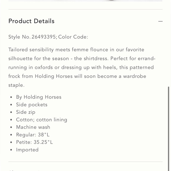 ANTHROPOLOGIE Holding Horses Flared Bandana Western Shirtdress Size 0 - Picture 11 of 16